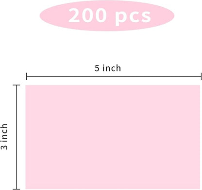 Colored Labels Stickers 3 x 5 Inch, Removable Rectangular Moving Labels, Large Color Coding Labels Moving Stickers- 250 Pack/Pink