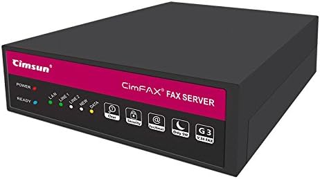 CimFAX T5 Fax Server Two-Port Fax2email Remote login All-in-one Fax System 200 Users Send/Receive Fax from PC/Phone/Mac V.34 High Speed Fax Modem (8GB)