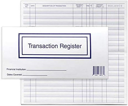 Checkbook Registers for Personal Checkbook, Transactions Ledgers, Pack of 10, 2024-2025-2026