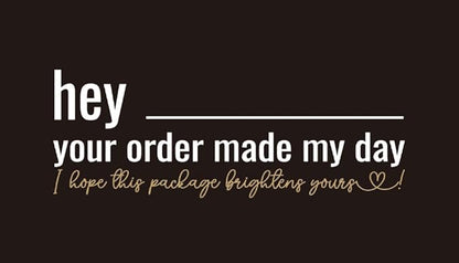 ITZAMNA Thank you for supporting small business cards Customer appreciation note cards Pink Script with Heart Pack of 100 black