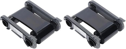 2 Pack - Evolis RCT023NAA Black Monochrome Color Ribbon - K - 2000 Prints