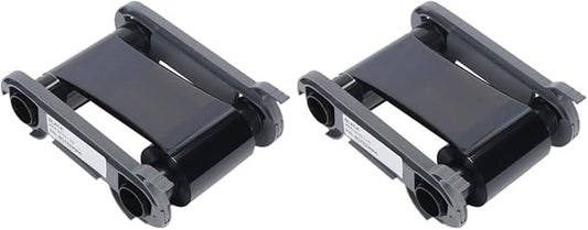 2 Pack - Evolis RCT023NAA Black Monochrome Color Ribbon - K - 2000 Prints