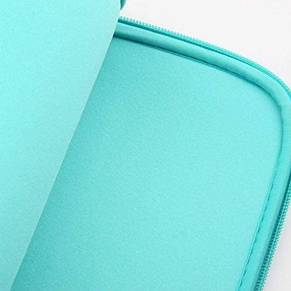 11-11.6 Inch Laptop Sleeve Case Soft Zipper Cover Carrying Bag Compatible 11.6" MacBook Air for Notebook Tablet Ultrabook Chromebook of Dell HP ThinkPad Lenovo Asus Acer Samsung(Turquoise)