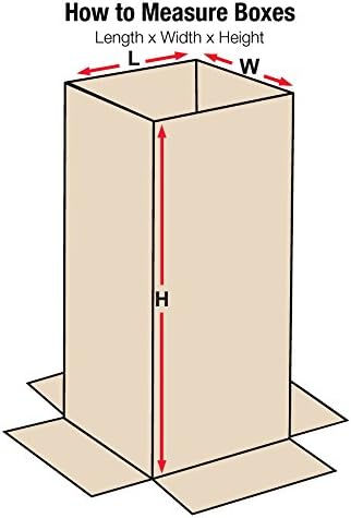 Aviditi T6648INNER Telescoping Corrugated Cardboard Box 6" L x 6" W x 48" H, Kraft, For Shipping, Packing and Moving (Pack of 25)