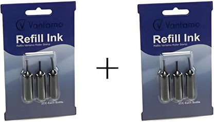 Identity Theft Protection Roller Stamps Refills - Refills for Confidential Roller Stamp, Anti Theft, Privacy & Security Stamp, Designed for ID Blackout Security - 6 Refills