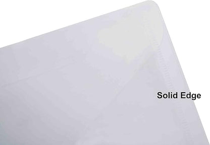 9x7 Clear Plastic Envelopes Hook Loop Closure Receipt Stickers Storage Holder 20 Pack
