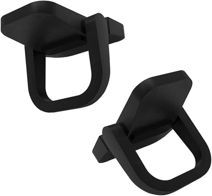 2Pcs Self-Adhesive Keyboard Stand for Desk, Portable Laptop Kickstand, Adjustable Laptop Stand Riser Feet Aluminum Stable for MacBook, 10-18" Laptop, iPad(Black)