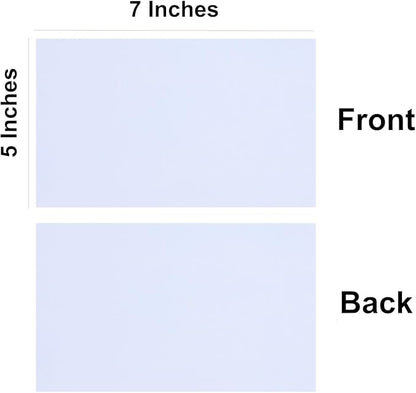 Baisunt 50 Pack 5x7 White Cardstock Paper Blank Thick Heavyweight 92lb Card Stock for Making Greeting Cards, Invitations cards, Photos, Postcards