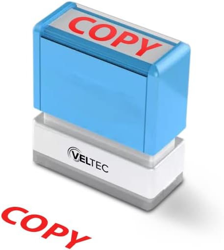 Veltec Premium Pre-Inked Message Stamp, Red Ink (Copy)