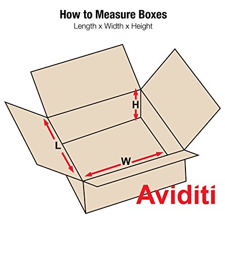 Aviditi HD242410DW Heavy-Duty Double Wall Corrugated Cardboard Box 24" L x 24" W x 10" H, Kraft, for Shipping, Packing and Moving (Pack of 10)