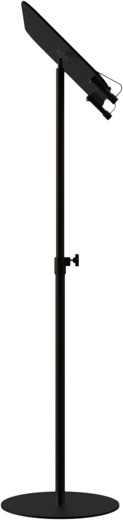 Black Acrylic Podium with Adjustable Height Small Acrylic Podium Stand Black Music Stands Book Stand for Reading Floor Holder Stand with Page Paper Clip for Cookbooks Music