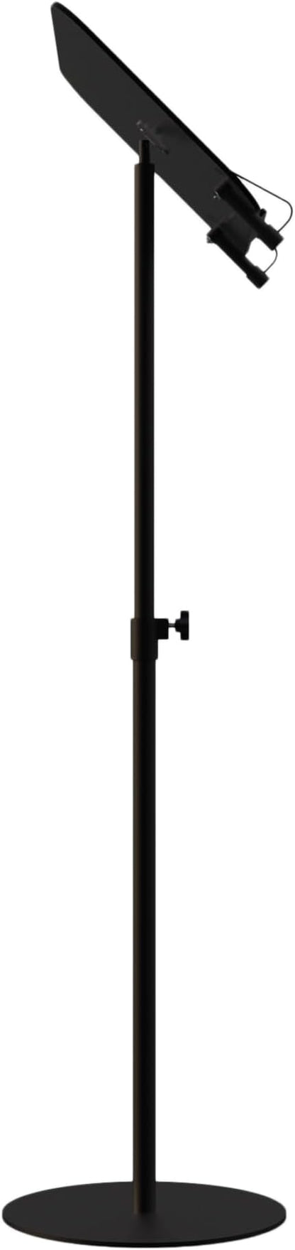 Black Acrylic Podium with Adjustable Height Small Acrylic Podium Stand Black Music Stands Book Stand for Reading Floor Holder Stand with Page Paper Clip for Cookbooks Music