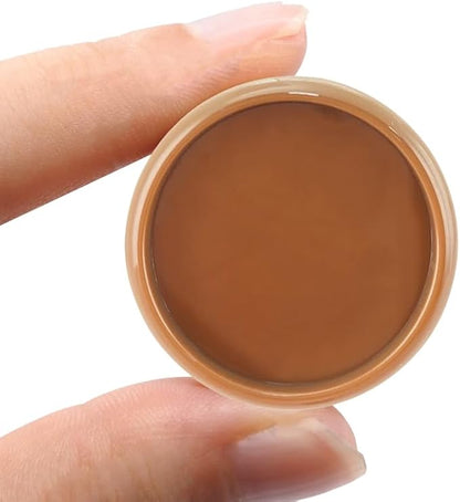 100PCS Discbound Notebook Accessories Expansion Planner Discs Binder Rings Loose-Leaf Plastic Book Binding Disc(Light Brown,0.9"/24 mm)