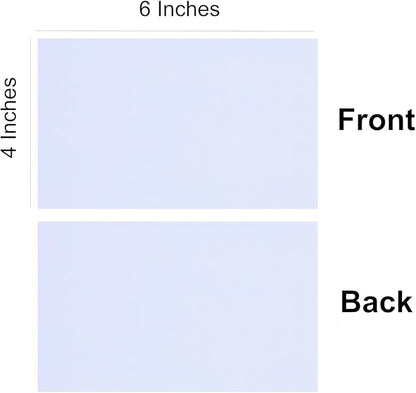 Baisunt 25 Pack 4x6 White Cardstock Paper Blank Thick Heavyweight 92lb Card Stock for Making Greeting Cards, Invitations cards, Photos, Postcards