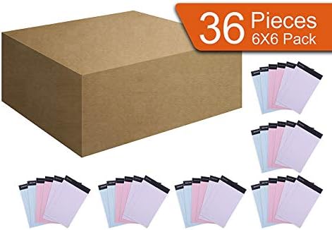 Mintra Office Legal Pads, ((xBasic, 5in x 8in, (Pastel), 36pk (6-6pks)), Narrow Ruled, 50 Sheets per Notepad, Micro perforated Writing Pad, Notebook Paper for School, College, Office, Work