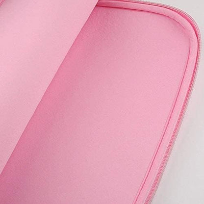 15.6 Inch Laptop Sleeve Computer Case Bag Cover Compatible for All 15-15.6 inch Laptop Apple 15.4" MacBook Pro or with Retina 2015 and Before Microsoft Surface Book 2 Hp Dell etc(Pink)