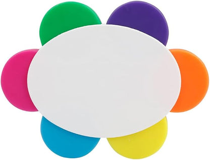 Creative 6 Color in 1 Flower Shape Highlighter Marker, Multi-Color Highlighter Pens for Journal Planner, Coloring Book, Underlining, Note Taking, etc.