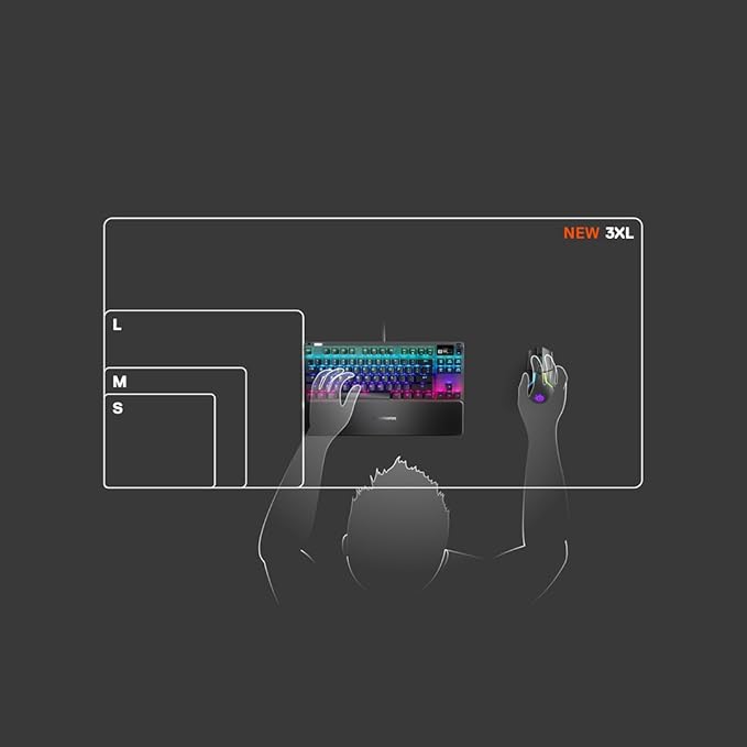 SteelSeries QcK Gaming Mouse Pad - Small Cloth - Optimized For Gaming Sensors