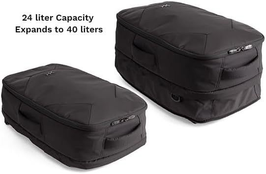 Knack Convertible Duffel Laptop Backpack, Expandable Travel Duffel Bag With 6 Day Outfit Capacity, Large Laptop Duffel Bag for Everyday Travel, Gym, and Work (Stealth Black)