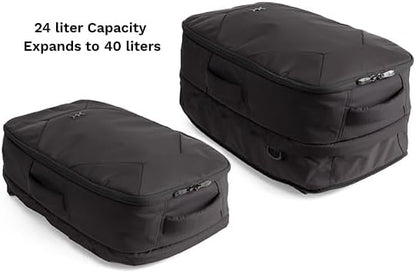 Knack Convertible Duffel Laptop Backpack, Expandable Travel Duffel Bag With 6 Day Outfit Capacity, Large Laptop Duffel Bag for Everyday Travel, Gym, and Work (Stealth Black)