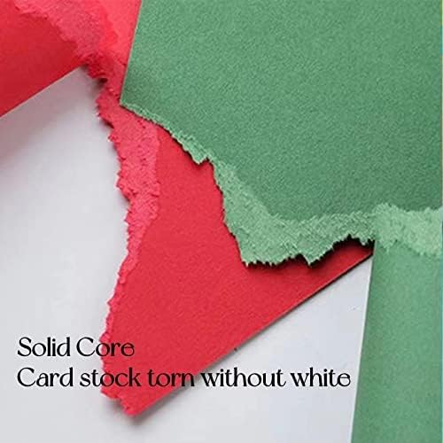 30Sheets Christmas Cardstock Paper 8.5×11 in, 230gsm/80lb Thick Card stock，Printer Paper, Party Decors，Paper Craft, School Suppliesred (red green white)