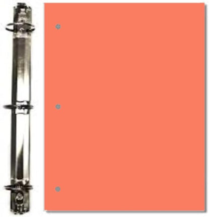 Copy And Printing Color Paper, 20 Lb. 3 Hole Punch 500 Sheets Per Ream. (Salmon)