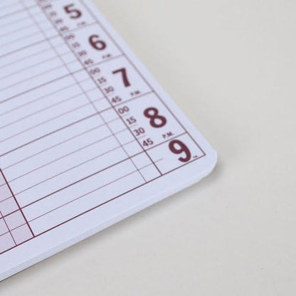 Notebook Planner, 4 Column Appointment Book – Large 8.5" x 13.5" Undated 2024 Planner, Daily & Hourly Planner in 15 Minute Increments – Spiral Notebook Organizer for Scheduling Appointments (4 Columns)