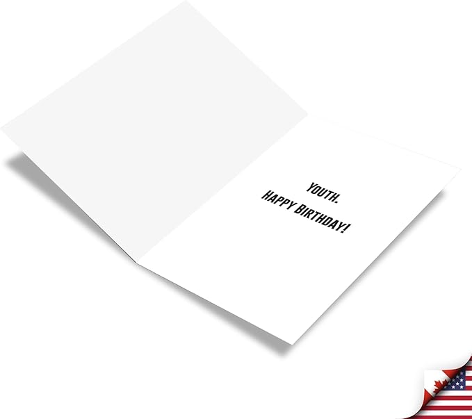 NobleWorks - 1 Funny Happy Birthday Greeting Card - Retro Woman Humor, Notecard Talk Bubbles - Pre-Existing Condition C9364BDG