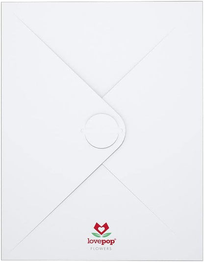 Lovepop Watercolor Roses and Butterflies - Pop Up Paper Flower Bouquet - Everyday Bouquet - 10.25' Premium Display 3D Pop Up - Notecard Included