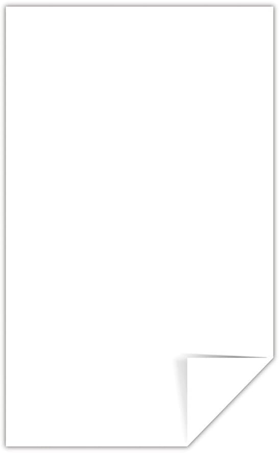 Wausau Exact Vellum Bristol Cardstock, 250 Sheets, White, 94 Brightness, 67 lb, 8.5 x 14 Inches