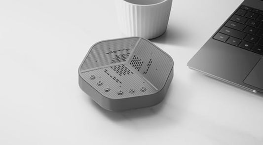 BMC10 Speakerphone • Conference Speaker with Microphone • 360°Voice Pickup • 5 POE Cascades • Advanced Noise Reduction • USB-C Plug & Play • Compatible with Zoom,MS Team,Skype