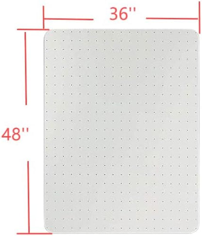 Office Chair Mat for Carpet with Studs, Desk Chair Mat for Carpeted Floor,Floor Mat for Carpet Office Chair,Plastic Carpet Chair Mat Floor Protector (36"x48"-Rectangle)