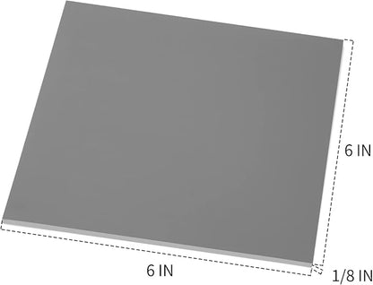 Falling in Art Soft Linoleum Carving Block, Linocut Block for Printmaking, 6 Inches by 6 Inches, Gray, 2-Pack