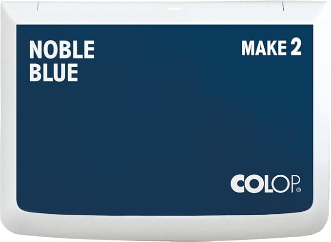 COLOP Make Series, Ink Stamp Pads, with Non-Toxic Premium Ink, Water-Based Acid-Free (Noble Blue, Make 2-2-3/4" x 4-1/4")
