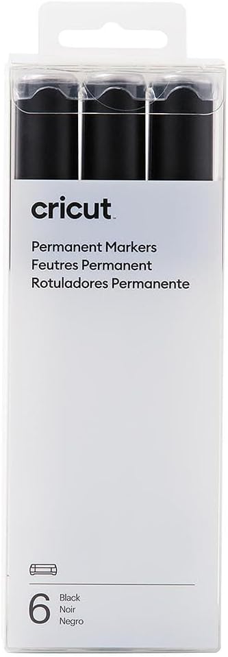 Circuit Cricut Permanent Markers 2.5 mm, Black (6 ct), Black