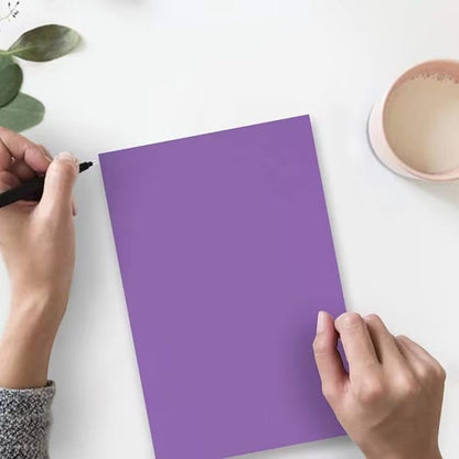 25Sheets Purple Cardstock Paper, 8.5 x 11 Card stock for Cricut, Thick Construction Paper for Card Making, Scrapbooking, Craft 90 lb / 250 gsm