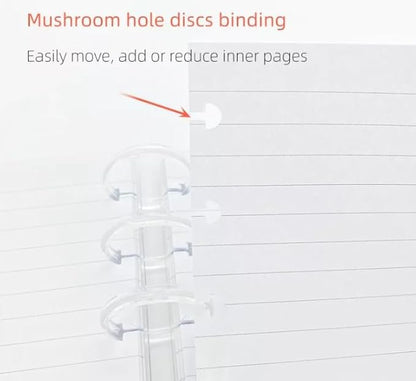 Discbound Expansion Discs, Suitable for Customized Disc Bound Notebooks Planners Journals Binders Scrapbooking, Clear, Plastic, Pack of 11 (1.5 Inch (38mm))