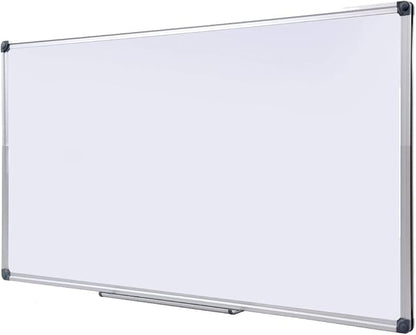 Premium 60"x 36" Multipurpose Magnetic Dry Erase Board with Aluminum Frame | Versatile Wall-Mounted Whiteboard with Pen Tray for Enhanced Office and Classroom Presentations & Collaborations
