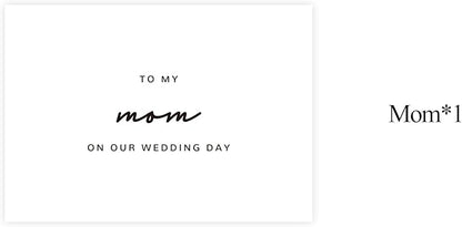 Wedding Day Card for My Mom, To My Mom On Our Wedding Day Card, Mom Of The Bride/Groom Gifts.（Mom B）, 6*4