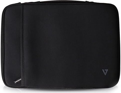 V7 11.6" Water-Resistant Neoprene Ultrabook Sleeve for 12 in Chromebook, 12 in Ultrabook, 11.6 in MacBook Air - CSE5H-BLK-9N