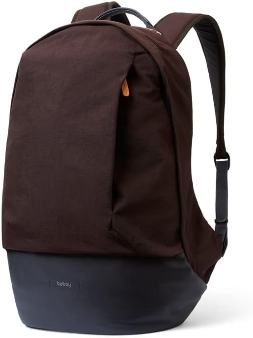 Bellroy Classic Backpack Premium (Leather Panels, Fits 15" Laptop) - Deep Plum