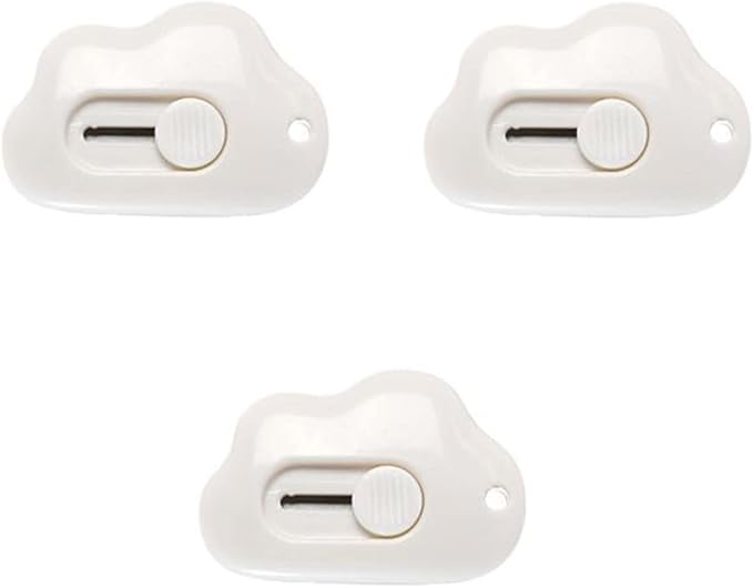 Angoily 3pcs for Home Utility Mini Retractable Lock Opening Tool School Pocket Knife Function Portable Knives Cutting Students Cardboard Craft Cartons Letter Practical Animal Box Cutter