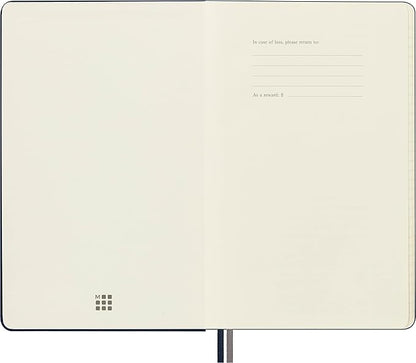 Moleskine Classic Expanded Notebook, Hard Cover, Large (5" x 8.25") Ruled/Lined, Sapphire Blue, 400 Pages