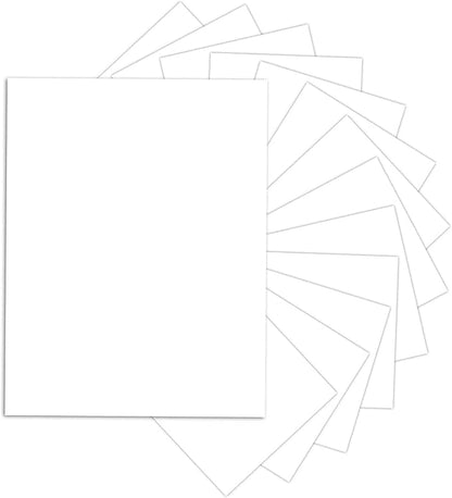24 Sheets White Cardstock 8.5 x 11 Thick Paper, Goefun 80lb Card Stock Printer Paper for Invitations, Menus, Wedding, DIY Cards