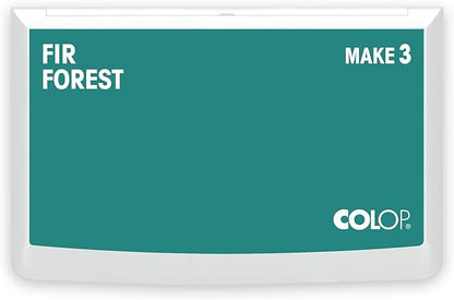 COLOP Make Series, Ink Stamp Pads, with Non-Toxic Premium Ink, Water-Based Acid-Free (Fir Forest, Make 3-3-1/2" x 6-1/4")