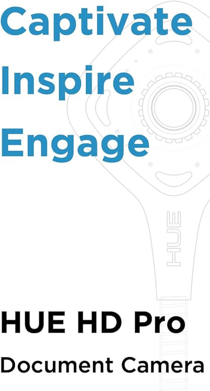 HUE HD Pro Flexible USB Video and Document Camera/Visualiser (Black Camera with Black Carry Case)