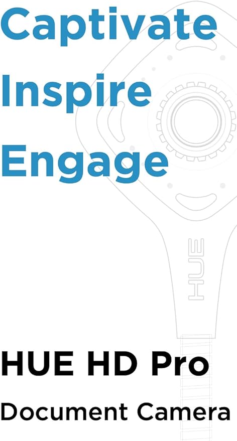 HUE HD Pro Flexible USB Video and Document Camera/Visualiser (Red Camera with White Carry Case)