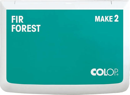 COLOP Make Series, Ink Stamp Pads, with Non-Toxic Premium Ink, Water-Based Acid-Free (Fir Forest, Make 2-2-3/4" x 4-1/4")