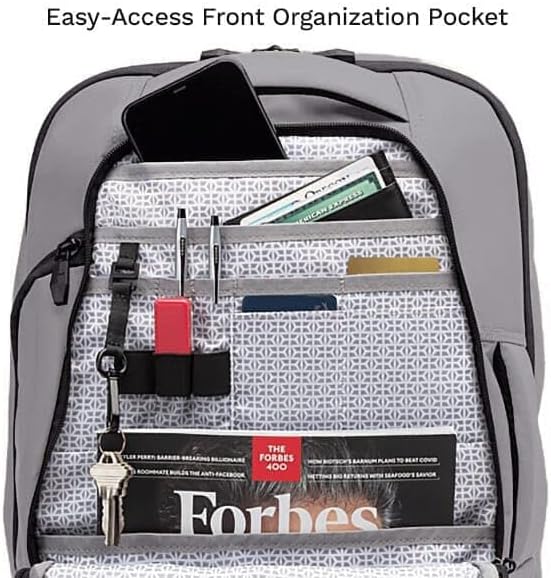 Knack Small Series 2 Laptop Backpack Fits up to 16 Inch Laptops - Knack Bags Carry-On Backpack, TSA Approved, Expandable Travel Backpacks With 2 Day Outfit Capacity, Alloy Gray