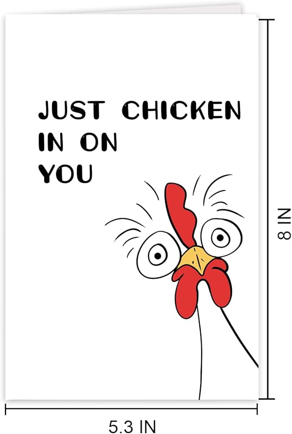 Funny Thinking of You Card for Women Men, Concern for Neighbors Card, Humor Miss You Gift for Husband Wife Boyfriend Girlfriend, Encouragement Card, Hilarious Get Well Card